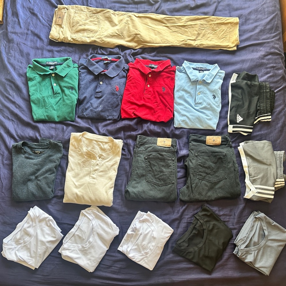 US POLO ASSN. ADIDAS Boys Clothes Lot